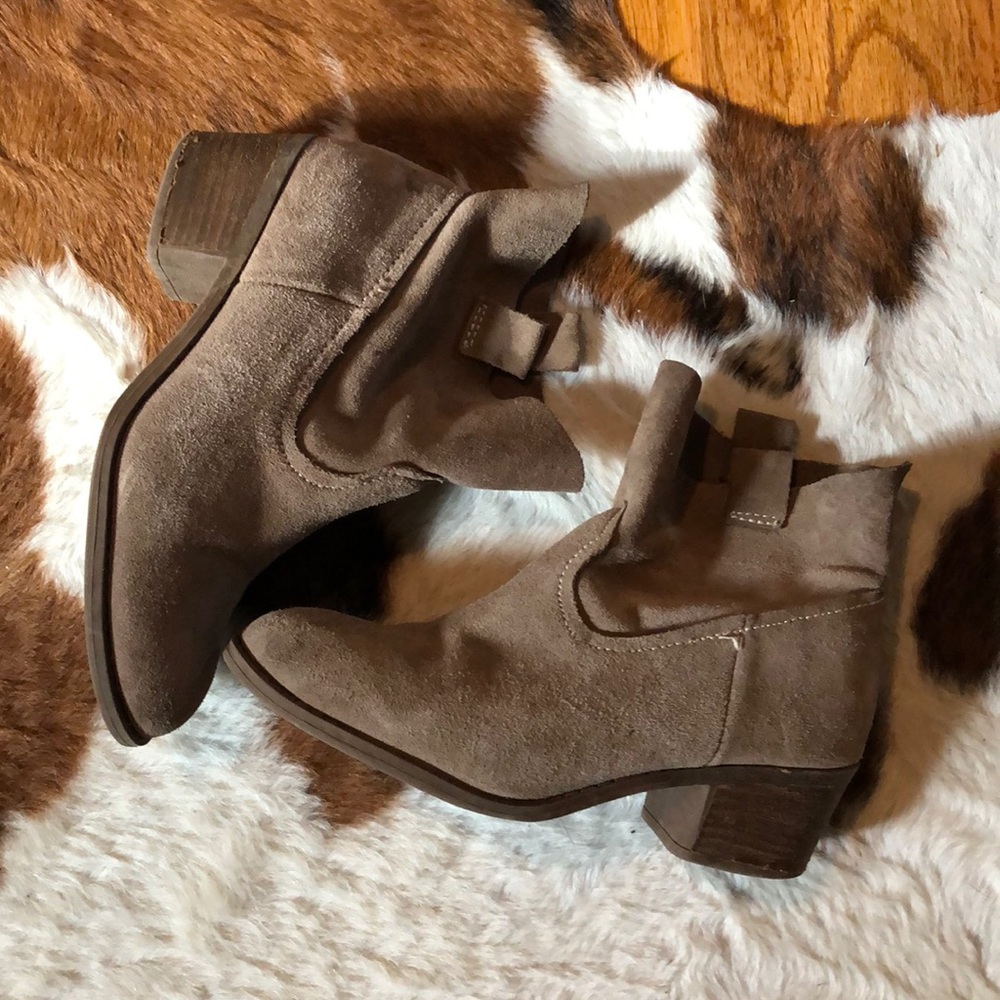 Real suede Booties
